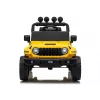 LEAN CARS Jeep Rubicon DK-JWR558 24V Kollane akuga sõiduk puldiga