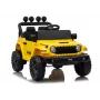 LEAN CARS Jeep Rubicon DK-JWR558 24V Kollane akuga sõiduk puldiga