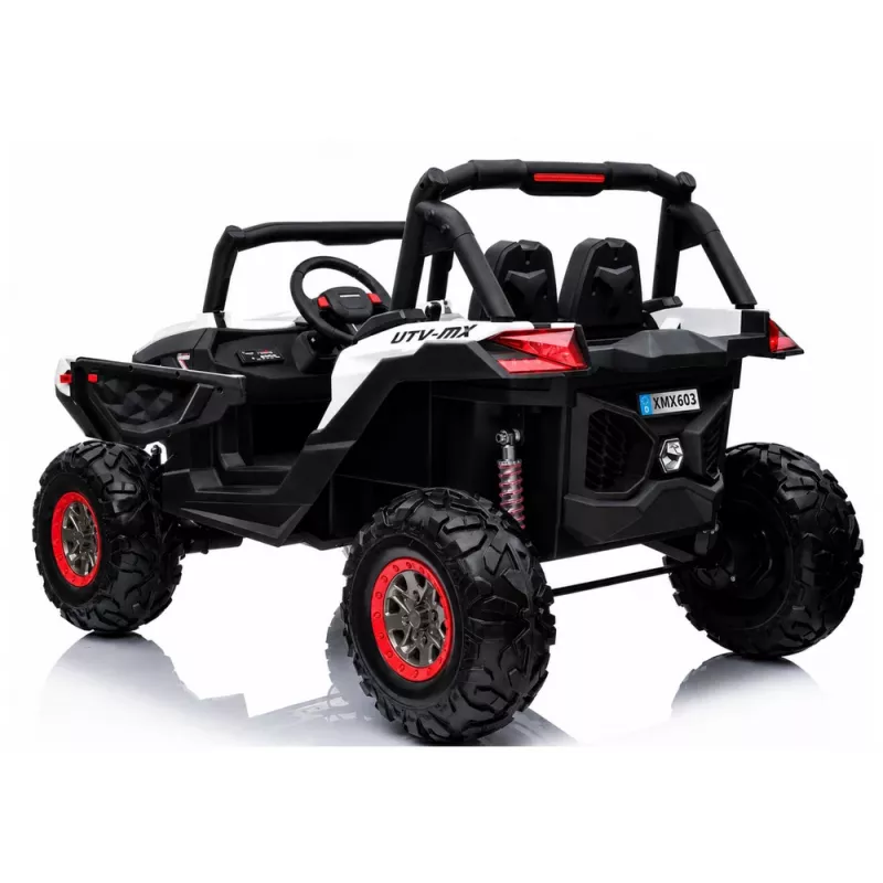 LEAN CARS Jeep XMX603 Electric Ride On Car - White with MP4