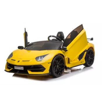 LEAN CARS Lamborghini Aventador SX2028 elektriline sõiduauto lastele, kollane