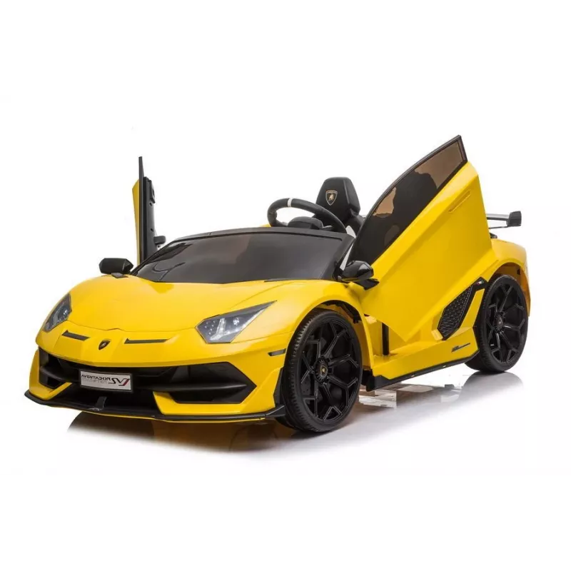 LEAN CARS Lamborghini Aventador SX2028 elektriline sõiduauto lastele, kollane