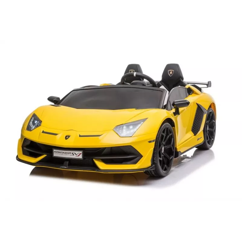 LEAN CARS Lamborghini Aventador SX2028 elektriline sõiduauto lastele, kollane