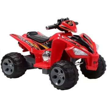 LEAN CARS Medium Quad Red - Elektriline Sõiduauto