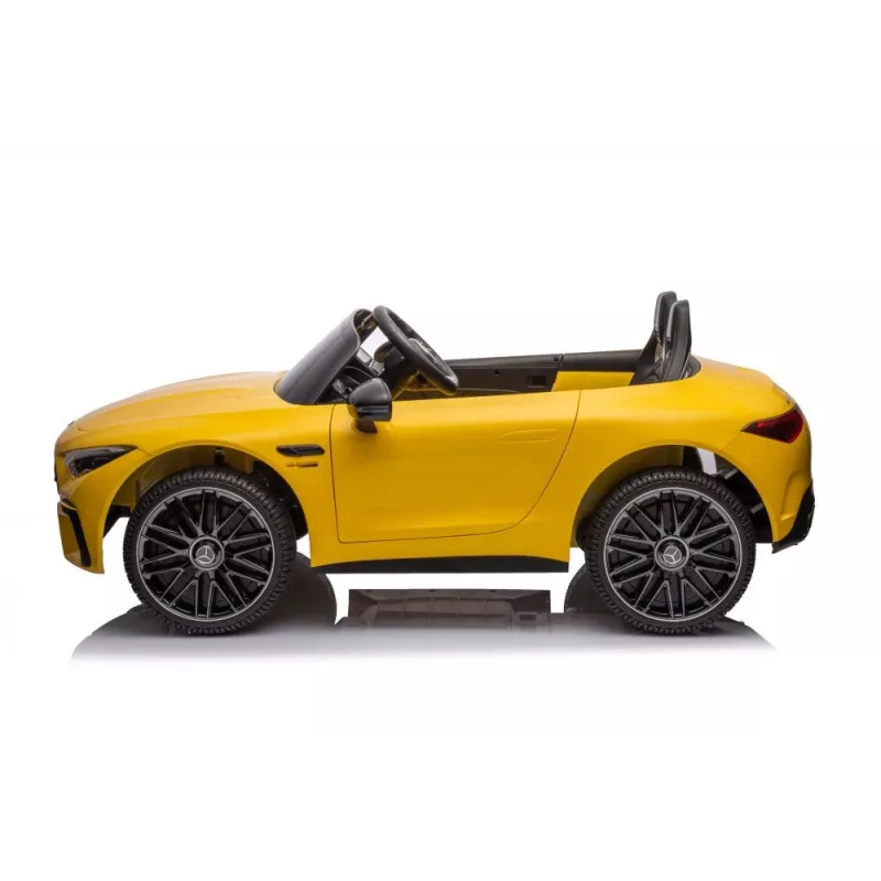LEAN CARS Mercedes AMG SL63 akuga auto, kollane värvitud