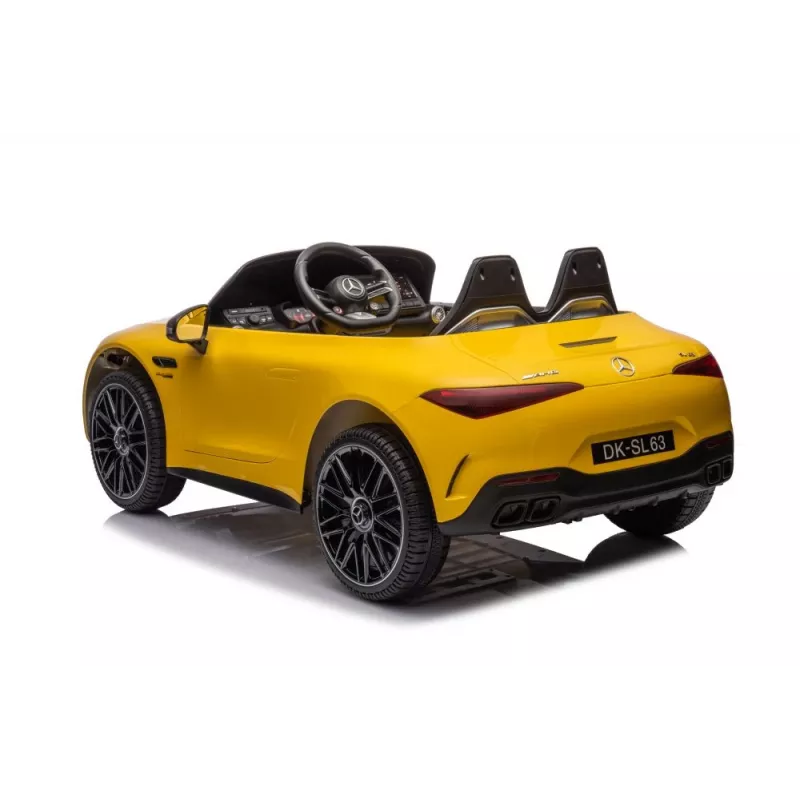 LEAN CARS Mercedes AMG SL63 akuga auto, kollane värvitud