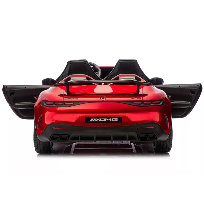 LEAN CARS Mercedes GT63 AMG DK-GT63 24V LCD Battery-Operated Car Red