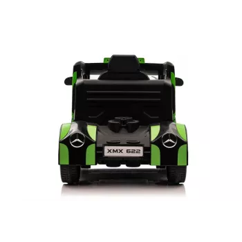 LEAN CARS Mercedes XMX622 veoauto akuga LED-tulede ja piloodifunktsiooniga, roheline