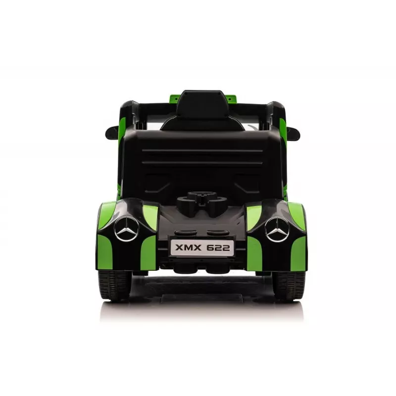 LEAN CARS Mercedes XMX622 veoauto akuga LED-tulede ja piloodifunktsiooniga, roheline