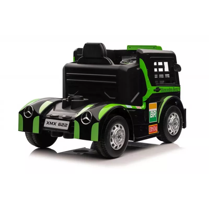 LEAN CARS Mercedes XMX622 veoauto akuga LED-tulede ja piloodifunktsiooniga, roheline