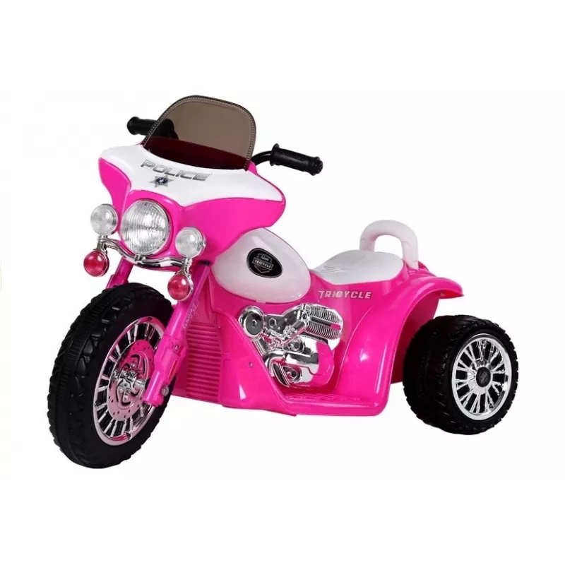 LEAN CARS Pink Electric Ride On Motorcycle JT568 for Kids with LED Lights