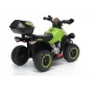 LEAN CARS Q Quad Electric Ride-On Quad GTS1188-A Green LED Lights Music Storage Box