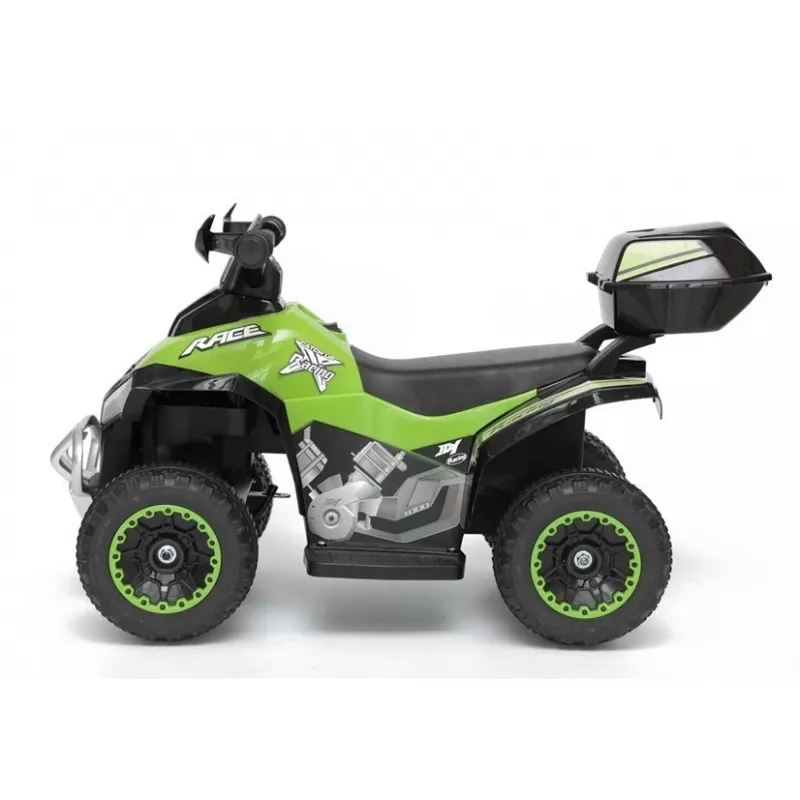 LEAN CARS Q Quad Electric Ride-On Quad GTS1188-A Green LED Lights Music Storage Box