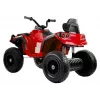 LEAN CARS Quad BDM0906 Electric Ride On Vehicle with Pumped Wheels, LED Lights, MP3 - Red