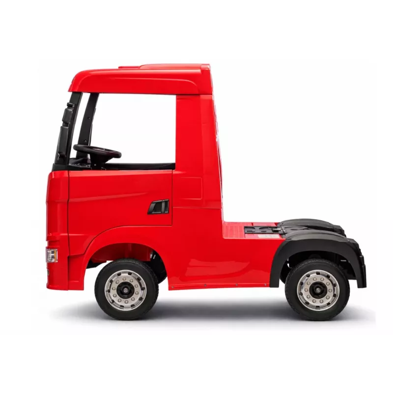 LEAN CARS Scania 500R HL698 12V elektriline sõiduauto 4x4 punane värvitud puldiga