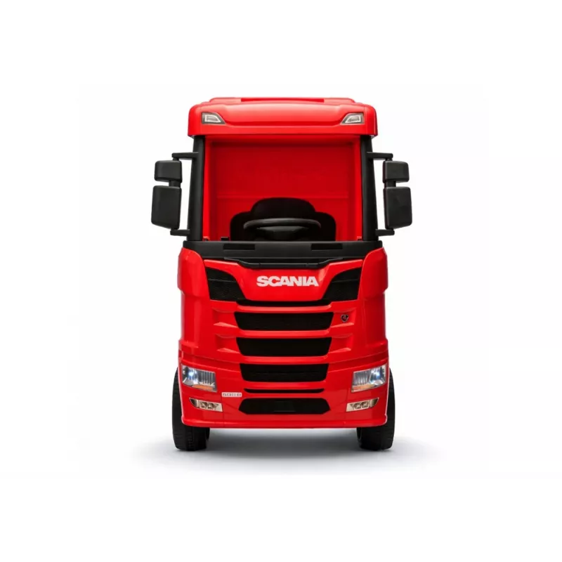 LEAN CARS Scania 500R HL698 12V elektriline sõiduauto 4x4 punane värvitud puldiga