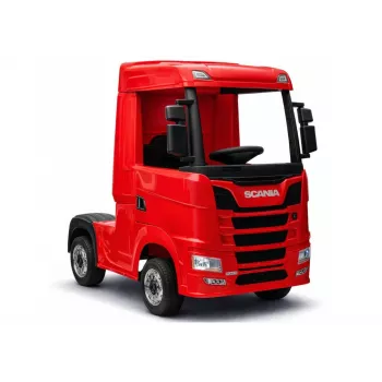LEAN CARS Scania 500R HL698 12V elektriline sõiduauto 4x4 punane värvitud puldiga