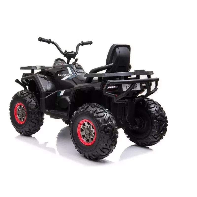 LEAN CARS XMX607 Electric Ride On Quad lastele LED-tulede ja MP3-mängijaga - Must