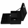 LEAN Jewelry Organizer Box with Drawer and Key, Black Velvet