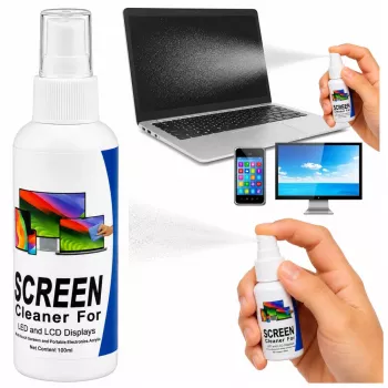 LEAN LCD LED TFT arvuti telefoni ekraanipuhastusvahend 100 ml mikrokiudlapiga