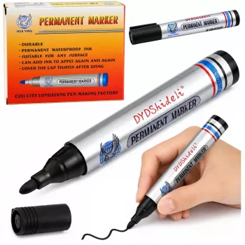 LEAN püsiv marker veekindel meisliotsaga must 1 tk