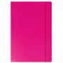 LEAN Pink Laminated Cardboard Folder with Elastic Band A4+ 300 gsm