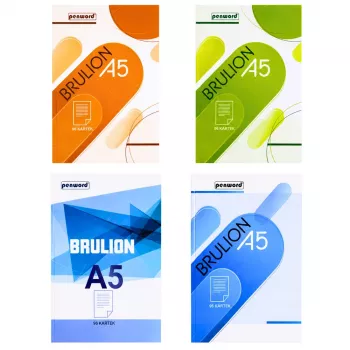 LEAN SCHOOL PENWORD A5 ruuduline märkmik veerisega 96 lehte