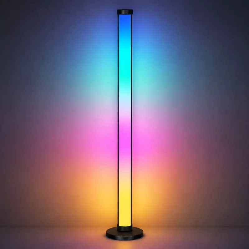 LEAN Smart põrandalambid värviliste RGB LED-tuledega, kaugjuhtimine ja rakendus, 125 cm, 2 tk