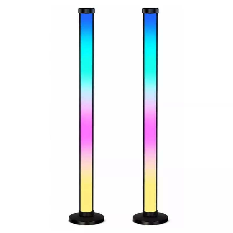 LEAN Smart põrandalambid värviliste RGB LED-tuledega, kaugjuhtimine ja rakendus, 125 cm, 2 tk