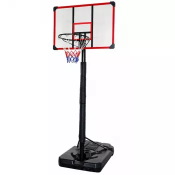 LEAN SPORT korvpallirõngas mobiilne reguleeritav alus 200-305cm