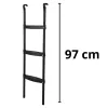 LEAN SPORT BEST 97 cm batuudiredel – 2 astet, libisemiskindel teras, universaalne, must