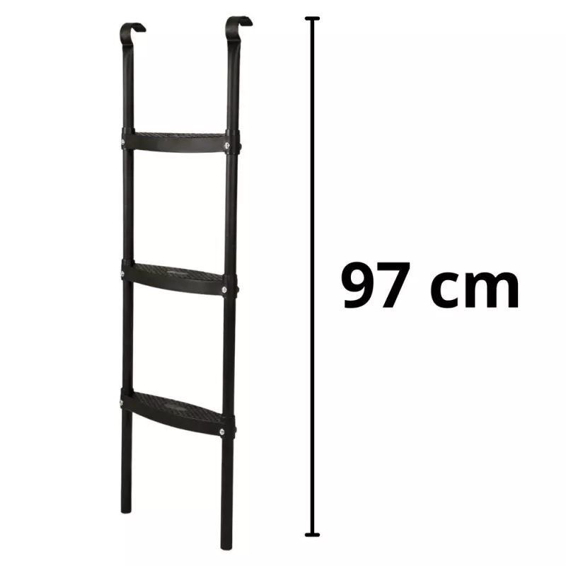 LEAN SPORT BEST 97 cm batuudiredel – 2 astet, libisemiskindel teras, universaalne, must