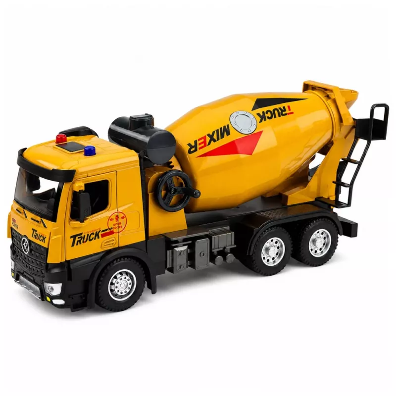 LEAN TOYS 1:12 RC betoonisegisti veok - metallkabiin, tuled, helid, 2.4GHz, 30m ulatus