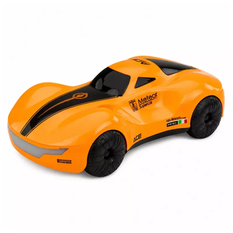 LEAN TOYS 1:16 2,4GHz 4WD RC driftiauto suitsuefekti, LED-tulede ja heliga, oranž
