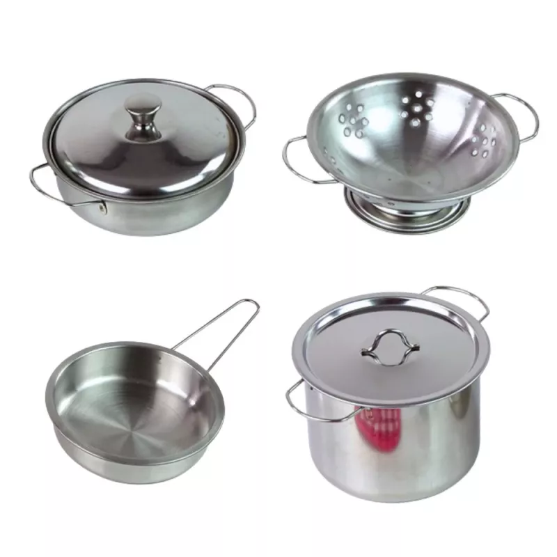 LEAN TOYS 15-osaline mänguköögi toiduvalmistamise komplekt lastele alates 3. eluaastast | Potid, pannid, riistad, taldrikud, tassid, lõikelaud ja mängutoit | Mitmevärviline ABS-plast | Rollimängu toiduvalmistamise mänguasi