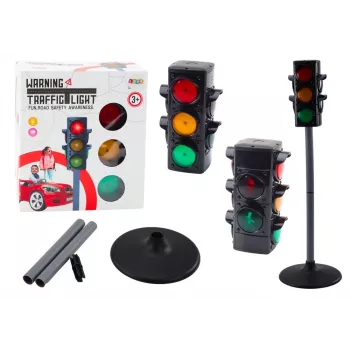 LEAN TOYS 20644 valgusfoori mänguasi valgus- ja heliefektidega