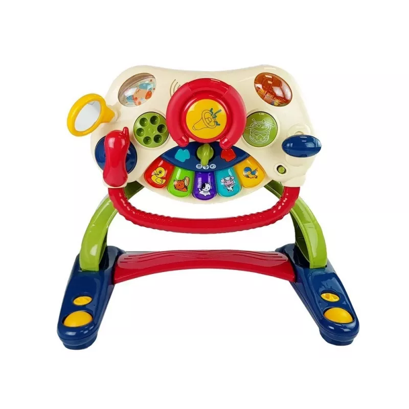 LEAN TOYS 3-in-1 Interaktiivne beebikäru Beebi rool Helid Meloodiad Loomad