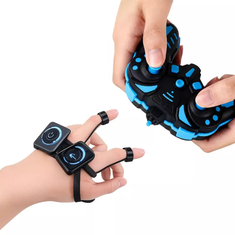 LEAN TOYS 360° žestiga juhitav RC trikiauto punane