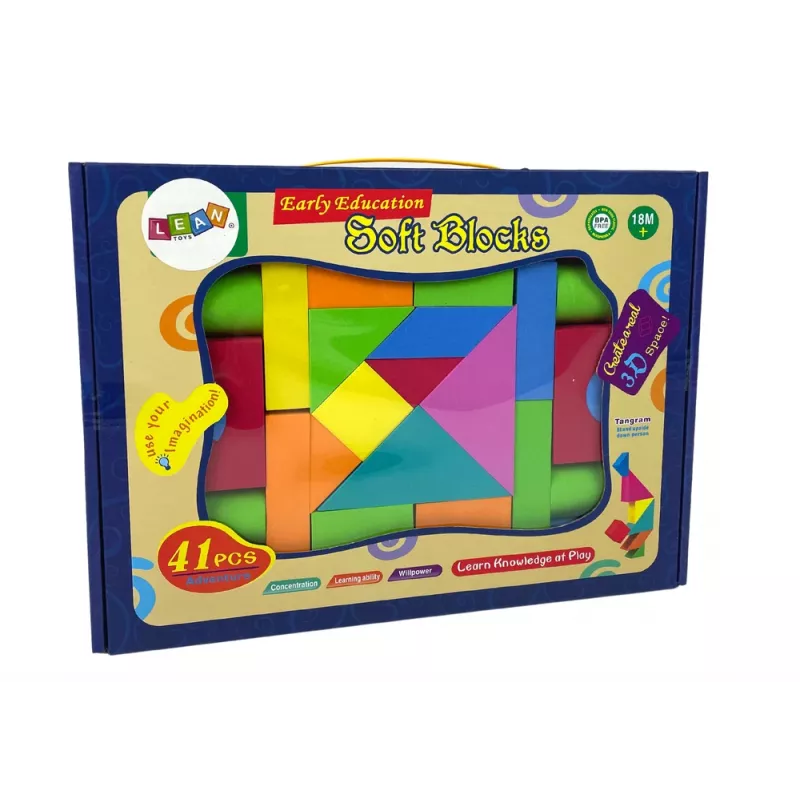 LEAN TOYS 41-osaline ehitusvahtplokid lastele