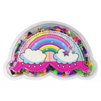 LEAN TOYS Värviliste helmeste komplekt DIY ehete valmistamiseks