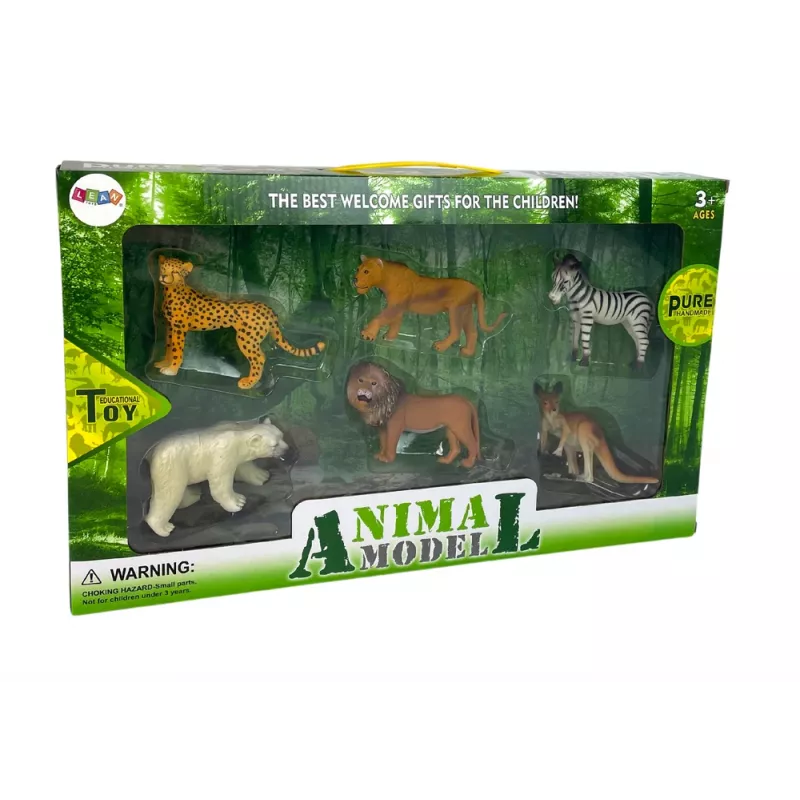 LEAN TOYS Aafrika Loomade Figuurikomplekt Känguru Sebra