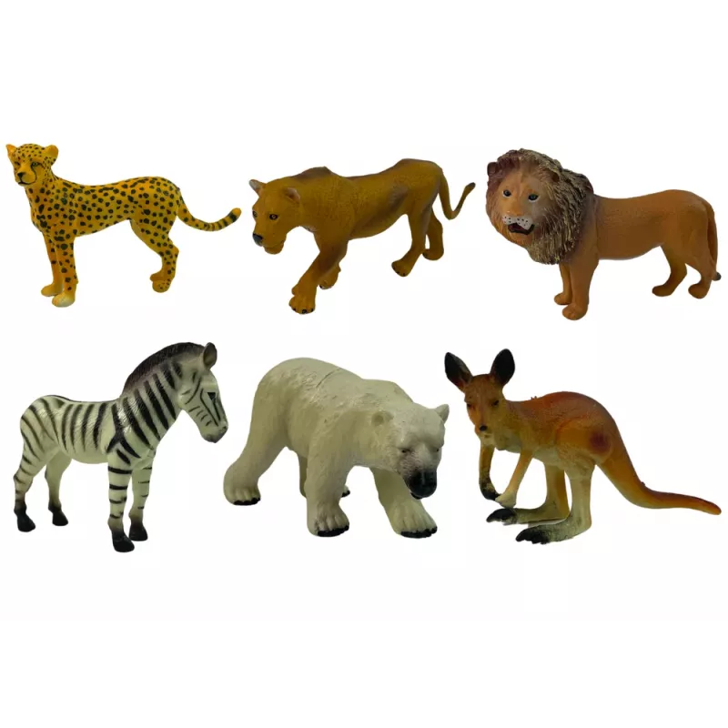LEAN TOYS Aafrika Loomade Figuurikomplekt Känguru Sebra