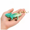 LEAN TOYS Agama Lizard Sailboat Rubber Figure Stretchable Realistic 16 cm