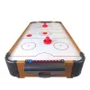 LEAN TOYS Air Hockey Handball Game Table with Foosball, 2-in-1, Electric Blower, MDF, Black