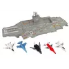 LEAN TOYS Lennukikandja hävituslennukid 5 tk heli ja valgusega