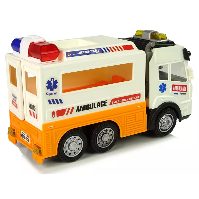 LEAN TOYS Ambulance Battery Car Lights Sounds