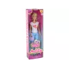 LEAN TOYS Anlily laste nukk pikkade blondide juuste, käekoti, prillide ja valge pluusiga