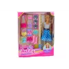 LEAN TOYS Anlily nukukomplekt riiete, aksessuaaride ja lisadega