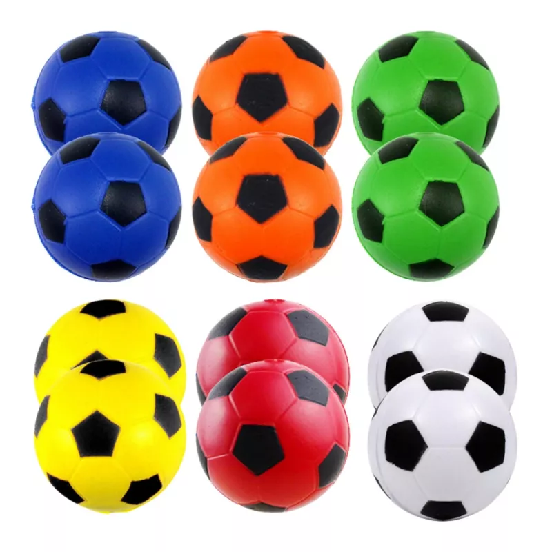LEAN TOYS Anti-Stress Bouncing Balls Set of 12 Colorful 6.5cm