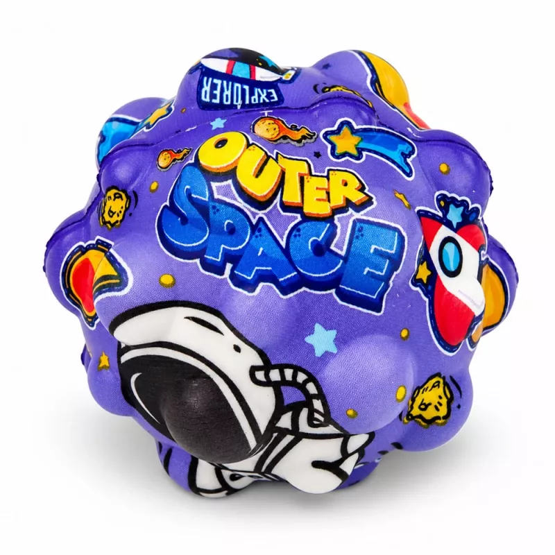 LEAN TOYS Anti-Stress Foam Ball with Spikes for Bouncing Kosmos 7 cm