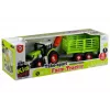 LEAN TOYS Kokkupandav traktor avatud haagisega 43 cm